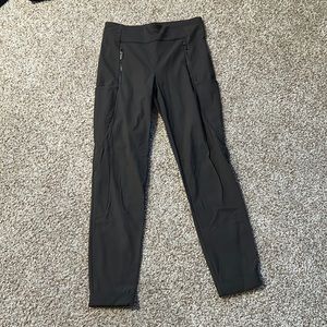 Gray-Green Joggers with Zippers